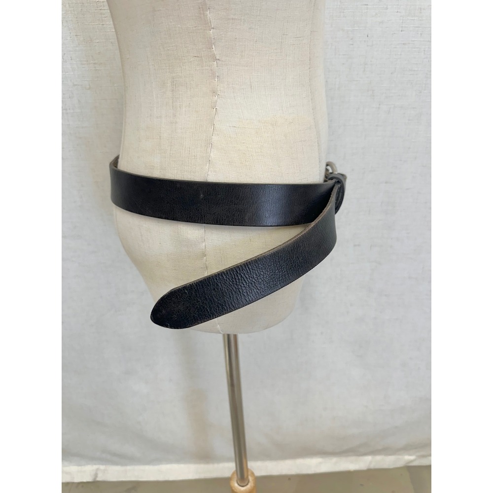 Lauren Ralph Lauren Dark Brown Genuine Leather O-Ring Buckle Belt Womens Large - Picture 8 of 13